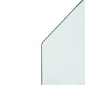 VidaXL Panel kominkowy, szklany, sześciokątny, 100x60 cm
