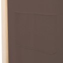 VidaXL Parawan 4-panelowy, brązowy, 160x170x4 cm, tkanina