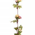 VidaXL Sztuczne girlandy kwiatowe, 6 szt., różowe, 215 cm
