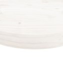VidaXL Blat do stołu, okrągły, biały, Ø60x3 cm, lite drewno sosnowe
