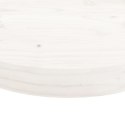 VidaXL Blat do stołu, okrągły, biały, Ø70x3 cm, lite drewno sosnowe