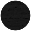 VidaXL Blat do stołu, okrągły, czarny, Ø50x3 cm, lite drewno sosnowe