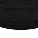 VidaXL Blat do stołu, okrągły, czarny, Ø70x3 cm, lite drewno sosnowe