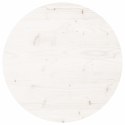 VidaXL Blat stołu, okrągły, biały, Ø50x3 cm, lite drewno sosnowe
