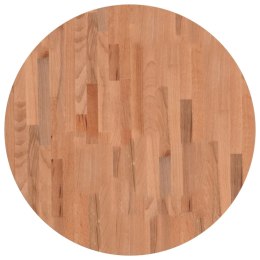 VidaXL Blat do stołu, Ø70x2,5 cm, okrągły, lite drewno bukowe