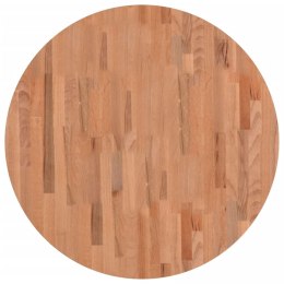 VidaXL Blat do stołu, Ø80x4 cm, okrągły, lite drewno bukowe