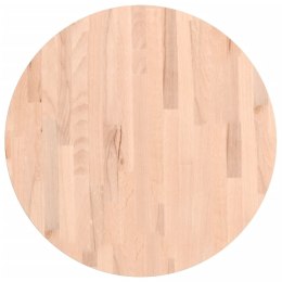 VidaXL Blat do stołu, Ø60x2,5 cm, okrągły, lite drewno bukowe