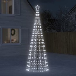 VidaXL Choinka z lampek, z kołkami, 570 zimnych białych LED, 300 cm