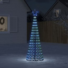 VidaXL Stożkowa choinka z lampek, 275 niebieskich LED, 180 cm