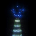 VidaXL Stożkowa choinka z lampek, 275 niebieskich LED, 180 cm