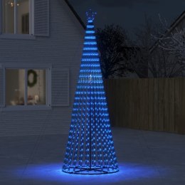 VidaXL Stożkowa choinka z lampek, 688 niebieskich LED, 300 cm