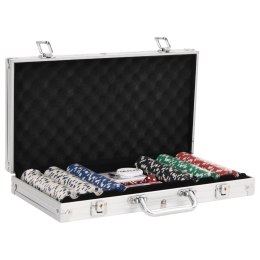 VidaXL Zestaw żetonów do pokera, 300 szt., 11,5 g