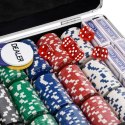 VidaXL Zestaw żetonów do pokera, 600 szt., 11,5 g