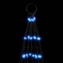 VidaXL Choinka z lampek, na maszt, 1534 niebieskie LED, 500 cm