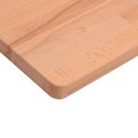 VidaXL Stół roboczy, 180x55x81,5 cm, lite drewno bukowe i metal