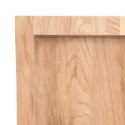 VidaXL Blat do stołu, jasnobrązowy, 80x60x(2-4)cm, lite drewno dębowe