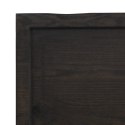 VidaXL Blat do łazienki, ciemnobrązowy, 100x40x(2-6) cm, lite drewno