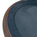 VidaXL Umywalka nablatowa, brązowo-niebieska, owalna, 59x40x15 cm