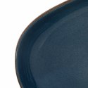 VidaXL Umywalka nablatowa, brązowo-niebieska, owalna, 59x40x14 cm