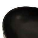 VidaXL Umywalka nablatowa, czarno-niebieska, owalna, 56,5x36,5x13,5 cm