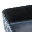 VidaXL Umywalka nablatowa, czarno-niebieska, prostokątna 46x35,5x13 cm