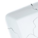 VidaXL Umywalka nablatowa, biała, prostokątna, 46x35,5x13 cm, ceramika