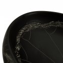 VidaXL Umywalka nablatowa, czarna, owalna, 59x40x15 cm, ceramiczna