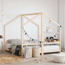 VidaXL Rama łóżka dziecięcego, 2x(80x160) cm, lite drewno sosnowe