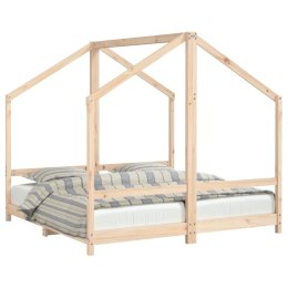VidaXL Rama łóżka dziecięcego, 2x(80x160) cm, lite drewno sosnowe