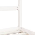 VidaXL Rama łóżka dziecięcego, biała, 2x(90x190) cm, drewno sosnowe