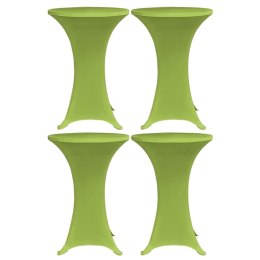VidaXL Elastyczne pokrowce na stół, 4 szt., 60 cm, zielone