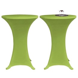 VidaXL Elastyczne pokrowce na stół, 4 szt., 80 cm, zielone
