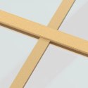 VidaXL Drzwi przesuwne, złote, 90x205 cm, przezroczyste szkło ESG