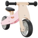 VidaXL Rowerek biegowy dla dzieci, 2-w-1, różowy