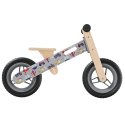 VidaXL Rowerek biegowy dla dzieci, szary z nadrukiem