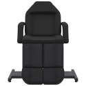 VidaXL Fotel do zabiegów kosmetycznych, ekoskóra, czarny 180x62x78 cm