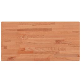 VidaXL Blat do stołu, 100x50x1,5 cm, prostokątny, lite drewno bukowe