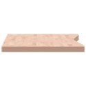 VidaXL Blat do biurka, 110x(55-60)x4 cm, lite drewno bukowe