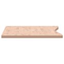 VidaXL Blat do biurka, 110x(55-60)x2,5 cm, lite drewno bukowe