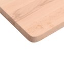 VidaXL Blat do biurka, 110x(50-55)x1,5 cm, lite drewno bukowe