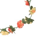 VidaXL Sztuczne girlandy kwiatowe, 6 szt., różano-szampańskie, 240 cm