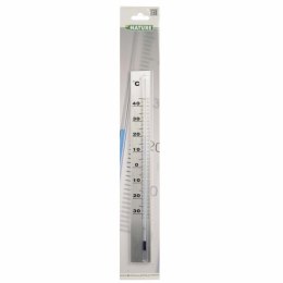 Nature Zewnętrzny termometr ścienny, aluminiowy, 3,8 x 0,6 x 37 cm