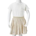 Sukienka dziecięca z krótkimi rękawami, ecru, 116