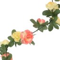 VidaXL Sztuczne girlandy kwiatowe, 6 szt., słoneczna czerwień, 250 cm