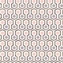 Good Vibes Tapeta Hexagon Pattern, różowo-fioletowa