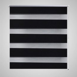 Roleta Zebra 80 x 150 cm Czarna