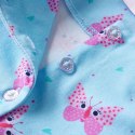 Sukienka dziecięca na guziki, bez rękawów, niebieska, 116