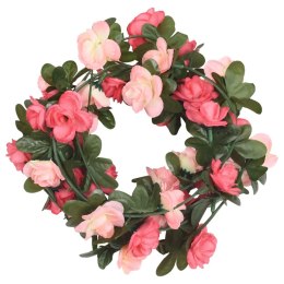 VidaXL Sztuczne girlandy kwiatowe, 6 szt., różane, 240 cm