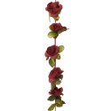 VidaXL Sztuczne girlandy kwiatowe, 6 szt., winna czerwień, 250 cm
