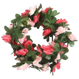 VidaXL Sztuczne girlandy kwiatowe, 6 szt., wiosenny róż, 250 cm